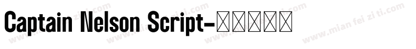 Captain Nelson Script字体转换